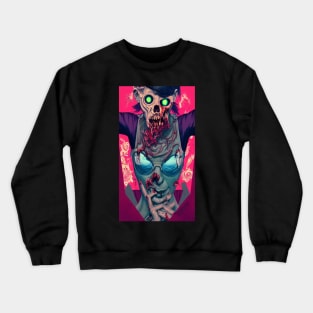 Zombie Punk Dead Quote Halloween Crewneck Sweatshirt